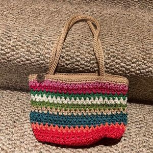 SAK small shoulder knitted purse